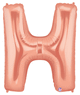 Rose Gold 34" Letter H Balloon