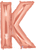 Rose Gold 34" Letter K Balloon