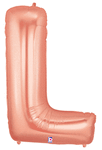 Rose Gold 34" Letter L Balloon
