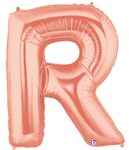 Rose Gold 34" Letter R Balloon