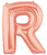 Rose Gold 34" Letter R Balloon