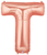 Rose Gold 34" Letter T Balloon