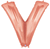 Rose Gold 34" Letter V Balloon