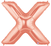 Rose Gold 34" Letter X Balloon