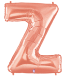 Rose Gold 34" Letter Z Balloon