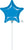Blue Star 9" Air-fill Balloon (requires heat sealing)