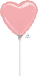 Pastel Pink Heart 9" Air-fill Balloon (requires heat sealing)