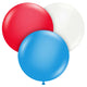 Tuftex Patriotic Assortment - Standard 17" Latex Balloons - 50pk