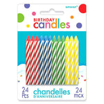 Spiral Birthday Candle - Primary