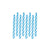 2.5" Candy Stripe Blue Candles (24 count)