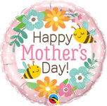 Happy Mother's Day Bees & Flowers 18" Balloon