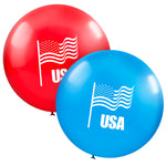 Tuftex American Flag 17" Latex Balloons