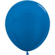 Sempertex Metallic Blue 18" Latex Balloons - 6pk