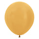 Sempertex Metallic Gold 18" Latex Balloons - 6pk