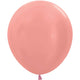 Sempertex Metallic Rose Gold 18" Latex Balloons - 6pk