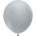 Sempertex Metallic Silver 18" Latex Balloons - 6pk