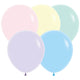 Sempertex Pastel Matte Assortment 18" Latex Balloons - 6pk