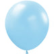 Sempertex Pastel Matte Blue 18" Latex Balloons - 6pk
