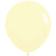 Sempertex Pastel Matte Yellow 18" Latex Balloons - 6pk