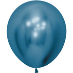 Sempertex Reflex Blue 18" Latex Balloons - 6pk