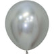Sempertex Reflex Silver 18" Latex Balloons - 6pk