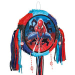 Spider-Man Shaped Drum Pull Pop-Out Pinata 18"