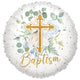 Baptism Cross 18" Foil