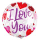 I Love You Hearts Gelliball 18"