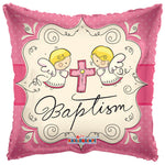 Cute Angels Baptism Girl 18" Foil
