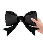 Mini Black Bow 14"  Foil Balloon