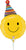 Party Hat Smiley Face 14" Balloon (requires heat-sealing)