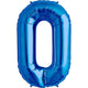Number 0 - Kaleidoscope - Royal Blue 34" Foil