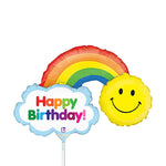 Happy Birthday Rainbow 14" Balloon