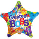 Greatest Boss Star 9" Air-fill Balloon (requires heat sealing)