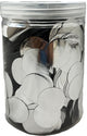 Silver 2.5cm Metallic Confetti Jar
