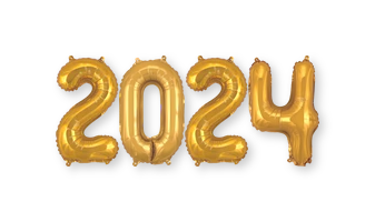 2024 Balloon Number Banner Set Kits - New Year's Eve - instaballoons Silver / 16 Tall Numbers