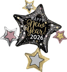 2026 NYE Celebration Stars 35″ Foil Balloon by Anagram from Instaballoons