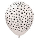 Kalisan Safari Cheetah - White Sand W/ Black Ink 12″ Latex Balloons (25 count)
