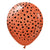 Kalisan Safari Cheetah - Rust Orange W/ Black Ink 12″ Latex Balloons (25 count)