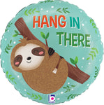 Hang In There Cute Sloth 9" Air-fill Balloon (requires heat sealing)
