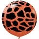 Kalisan Safari Giraffe - Rust Orange W/ Black Ink 24" - 1 Pack Latex Balloon