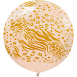 Kalisan Safari Mutant - Blush W/ Gold Ink 24" - 1 Pack Latex Balloon