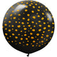 Kalisan Safari Cheetah - Black W/ Gold Ink 24" - 1 Pack Latex Balloon