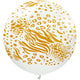 Kalisan Safari Mutant - White W/ Gold Ink 24" - 1 Pack Latex Balloon