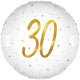 Elegant Sparkle White 30 Holographic 18" Foil Balloon