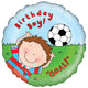 Happy Birthday Footballer 18" Foil Balloon