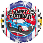 Sports Car Birthday Metallic 18" Foil Balloon