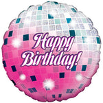Glitterball Birthday Holographic 18" Foil Balloon