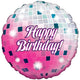 Glitterball Birthday Holographic 18" Foil Balloon