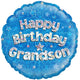 Happy Birthday Grandson Holographic 18" Foil Balloon